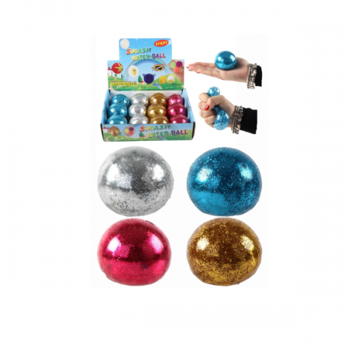 Squeeze bal glitter