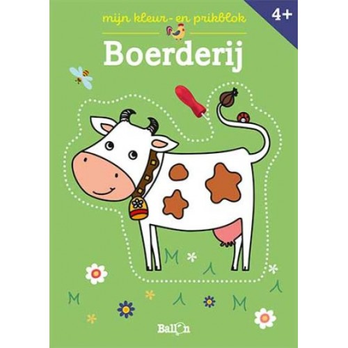 Mijn kleur- en prikblok boerderij