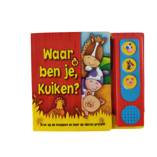 Kartonboek/Geluidboek Waar ben je kuiken?